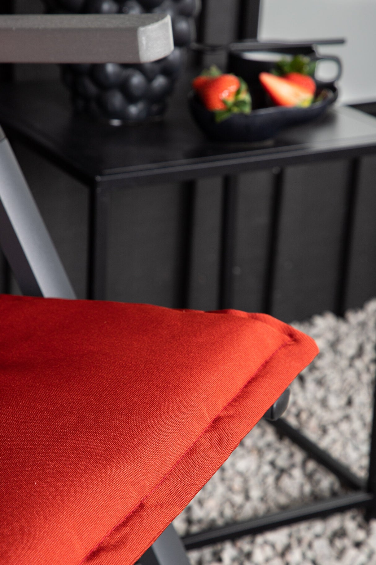 Cushion Outdoor - Sitzpolster - rot/Polyester - Outdoor - Sitzpölster - ALVAHOME