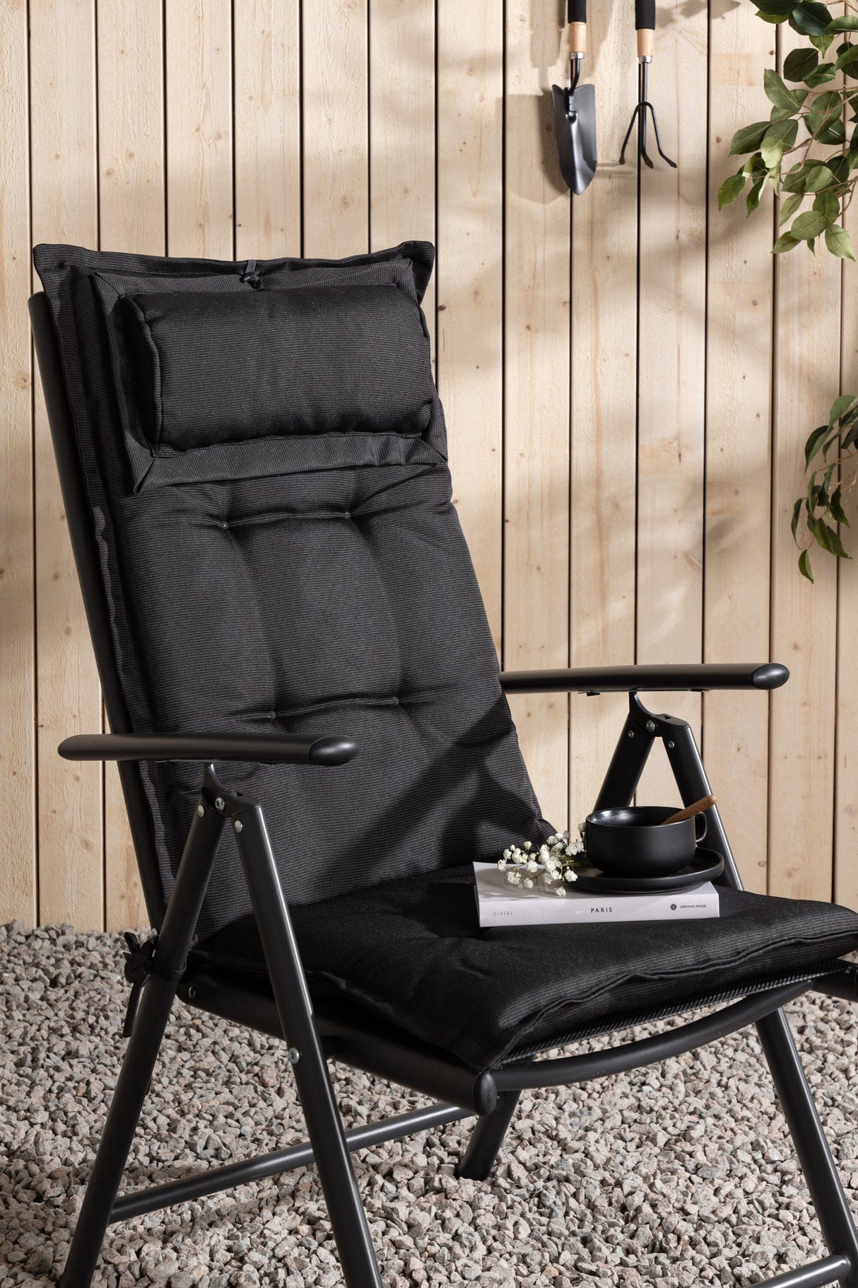 Cushion Outdoor - Sitzpolster - schwarz/Polyester - Outdoor - Sitzpölster - ALVAHOME