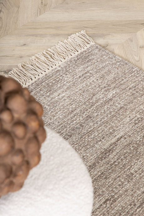 Cyrus Wohnzimmerteppich - beige/Wolle - Wohnzimmerteppiche - ALVAHOME