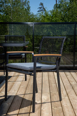 Dallas Outdoor - Essstuhl - schwarz/Stahl - Outdoor - Essstühle - ALVAHOME