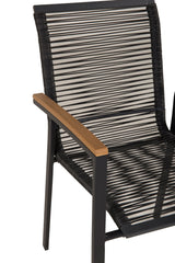 Dallas Outdoor - Essstuhl - schwarz/Stahl - Outdoor - Essstühle - ALVAHOME