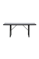 Dallas Outdoor - Esstisch rechteckig - schwarz/Stahl - Outdoor - Esstische (rechteckig) - ALVAHOME