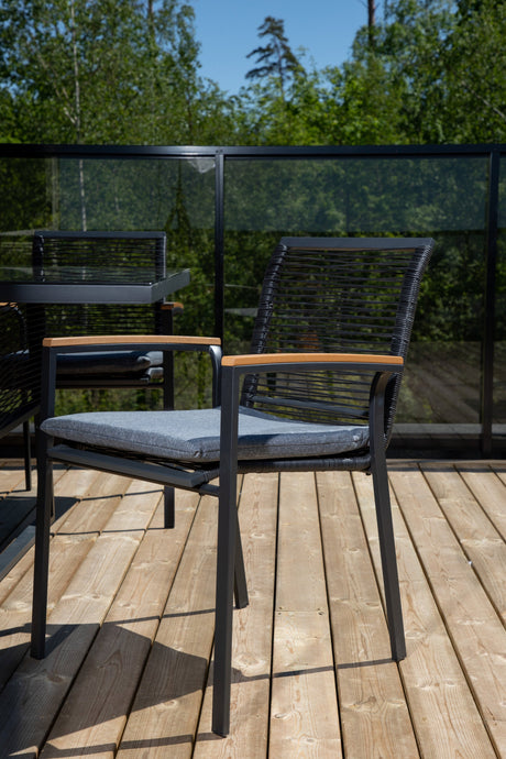Dallas Outdoor - Esstisch rechteckig - schwarz/Stahl - Outdoor - Esstische (rechteckig) - ALVAHOME