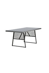 Dallas Outdoor - Esstisch rechteckig - schwarz/Stahl - Outdoor - Esstische (rechteckig) - ALVAHOME