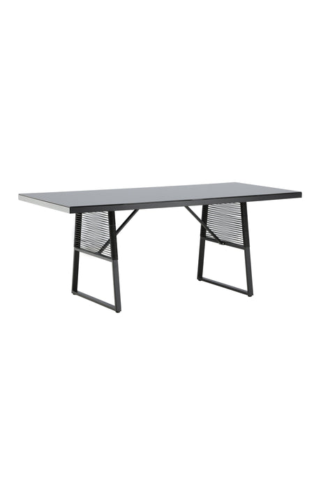 Dallas Outdoor - Esstisch rechteckig - schwarz/Stahl - Outdoor - Esstische (rechteckig) - ALVAHOME