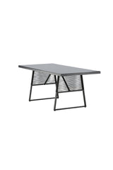 Dallas Outdoor - Esstisch rechteckig - schwarz/Stahl - Outdoor - Esstische (rechteckig) - ALVAHOME
