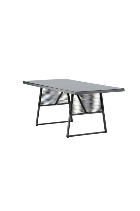 Dallas Outdoor - Esstisch rechteckig - schwarz/Stahl - Outdoor - Esstische (rechteckig) - ALVAHOME