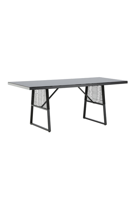 Dallas Outdoor - Esstisch rechteckig - schwarz/Stahl - Outdoor - Esstische (rechteckig) - ALVAHOME