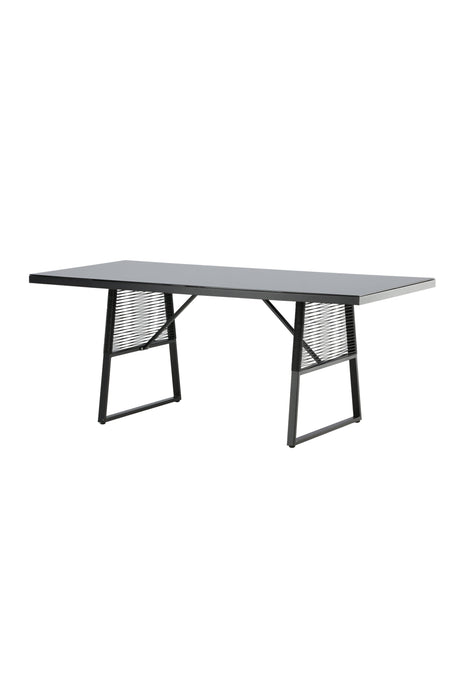 Dallas Outdoor - Esstisch rechteckig - schwarz/Stahl - Outdoor - Esstische (rechteckig) - ALVAHOME