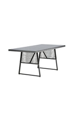 Dallas Outdoor - Esstisch rechteckig - schwarz/Stahl - Outdoor - Esstische (rechteckig) - ALVAHOME