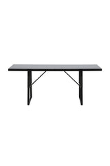 Dallas Outdoor - Esstisch rechteckig - schwarz/Stahl - Outdoor - Esstische (rechteckig) - ALVAHOME
