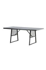 Dallas Outdoor - Esstisch rechteckig - schwarz/Stahl - Outdoor - Esstische (rechteckig) - ALVAHOME