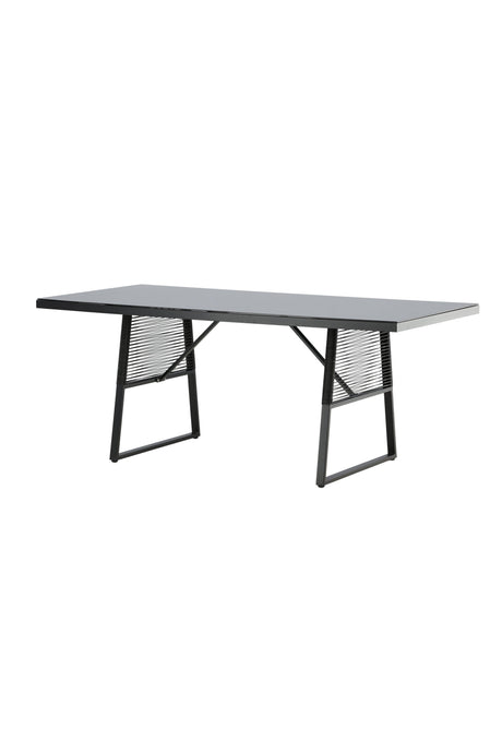 Dallas Outdoor - Esstisch rechteckig - schwarz/Stahl - Outdoor - Esstische (rechteckig) - ALVAHOME