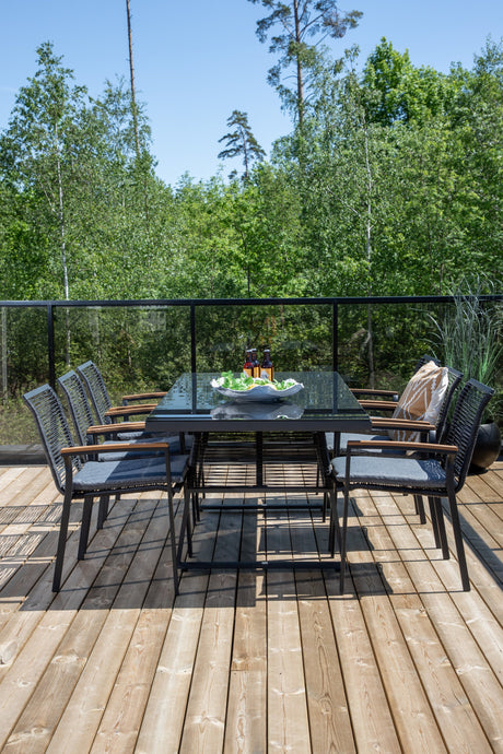 Dallas Outdoor - Esstisch rechteckig - schwarz/Stahl - Outdoor - Esstische (rechteckig) - ALVAHOME