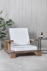 Daria Outdoor Lounge - Stuhl - braun/Akazie - Accent Chair - ALVAHOME