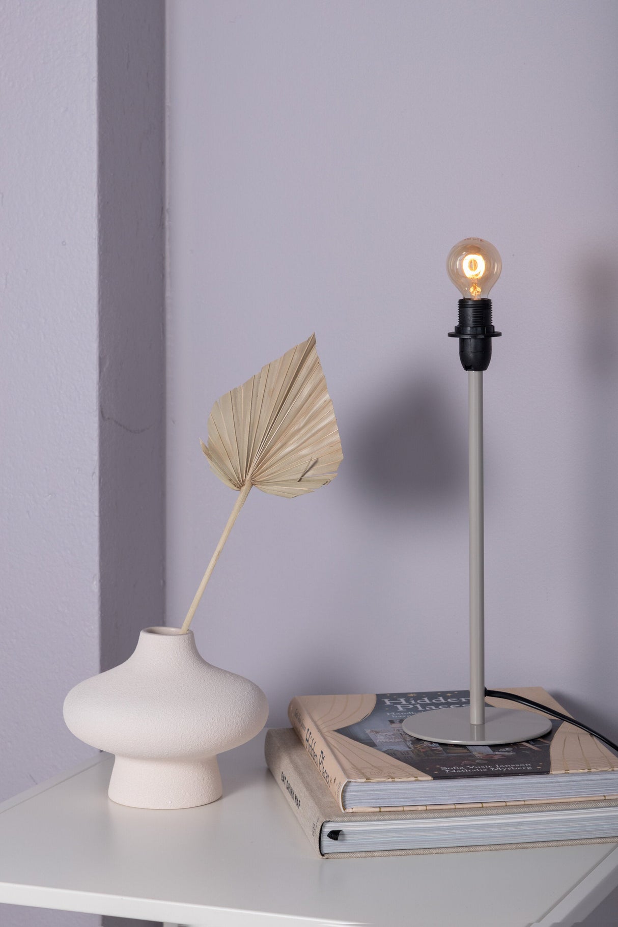 Dasir Tischlampe - beige/Stahl - Tischlampen - ALVAHOME