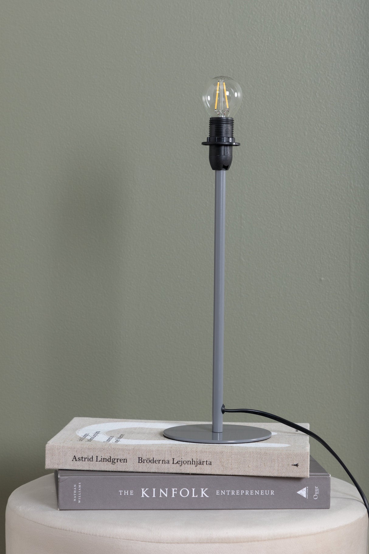 Dasir Tischlampe - hellgrau/Stahl - Tischlampen - ALVAHOME