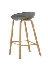 Decatur Barhocker - grau/Stahl - Barhocker - ALVAHOME