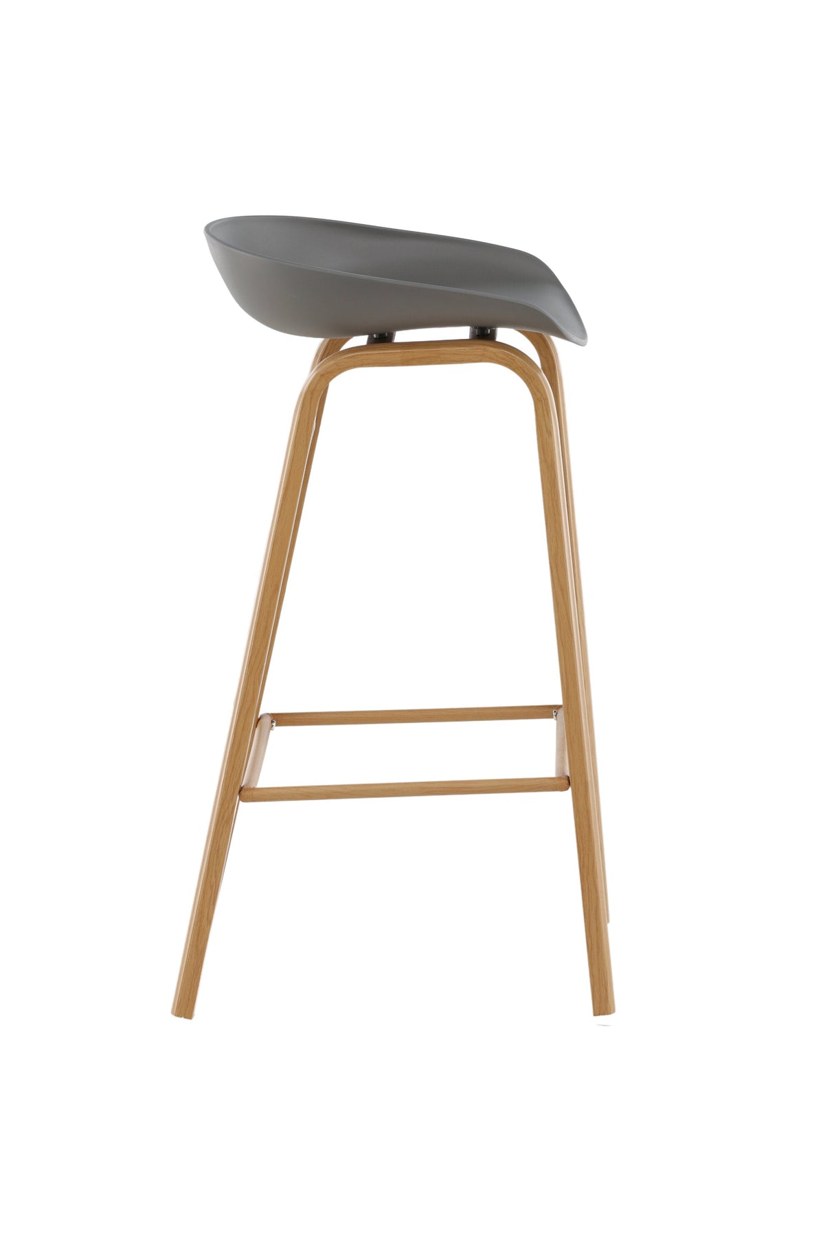 Decatur Barhocker - grau/Stahl - Barhocker - ALVAHOME
