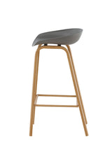 Decatur Barhocker - grau/Stahl - Barhocker - ALVAHOME