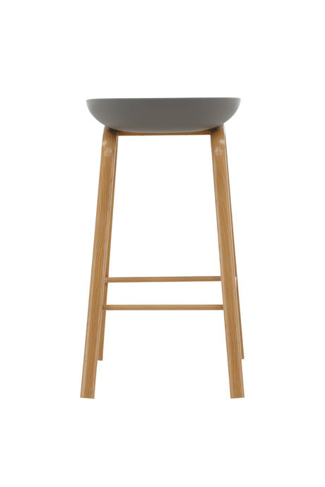 Decatur Barhocker - grau/Stahl - Barhocker - ALVAHOME
