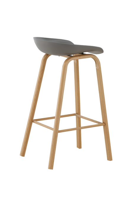 Decatur Barhocker - grau/Stahl - Barhocker - ALVAHOME