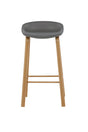 Decatur Barhocker - grau/Stahl - Barhocker - ALVAHOME