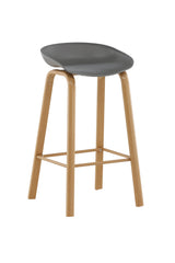 Decatur Barhocker - grau/Stahl - Barhocker - ALVAHOME