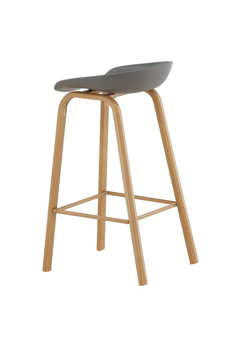 Decatur Barhocker - grau/Stahl - Barhocker - ALVAHOME