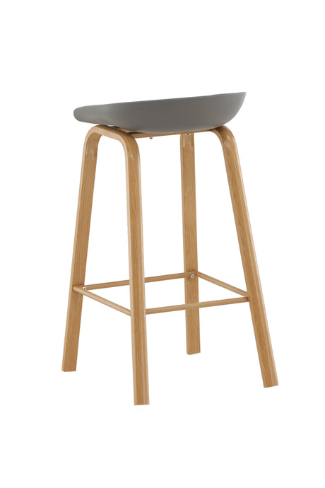Decatur Barhocker - grau/Stahl - Barhocker - ALVAHOME
