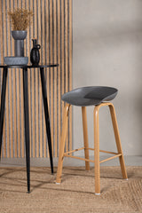 Decatur Barhocker - grau/Stahl - Barhocker - ALVAHOME