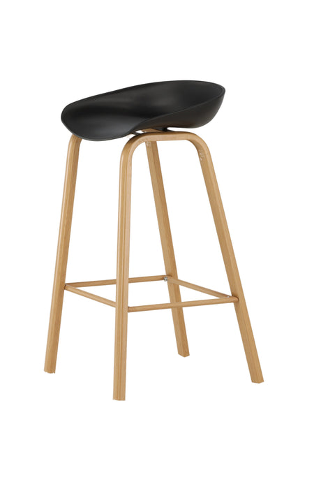 Decatur Barhocker - schwarz/Stahl - Barhocker - ALVAHOME