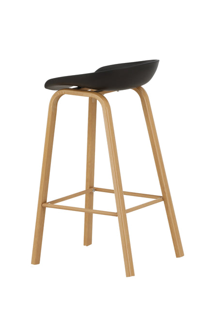 Decatur Barhocker - schwarz/Stahl - Barhocker - ALVAHOME