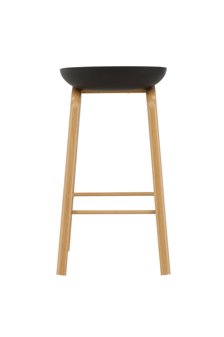 Decatur Barhocker - schwarz/Stahl - Barhocker - ALVAHOME