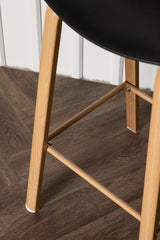 Decatur Barhocker - schwarz/Stahl - Barhocker - ALVAHOME
