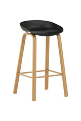 Decatur Barhocker - schwarz/Stahl - Barhocker - ALVAHOME