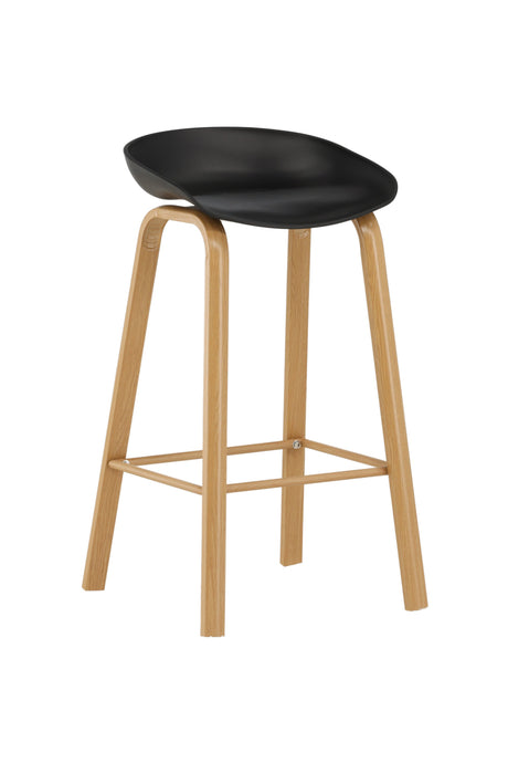 Decatur Barhocker - schwarz/Stahl - Barhocker - ALVAHOME