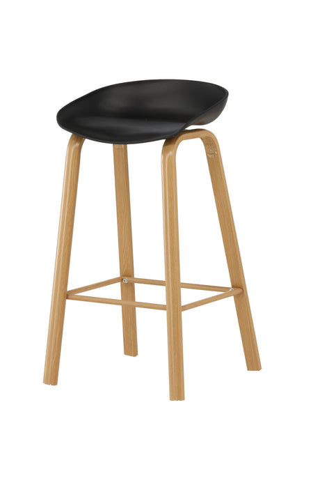 Decatur Barhocker - schwarz/Stahl - Barhocker - ALVAHOME