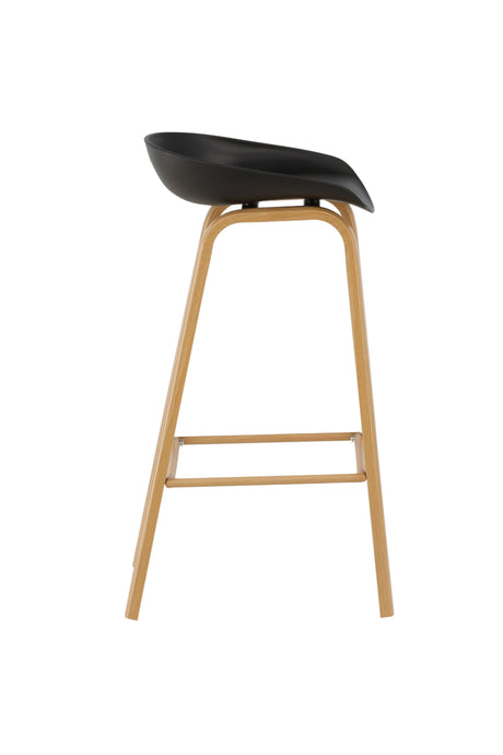 Decatur Barhocker - schwarz/Stahl - Barhocker - ALVAHOME