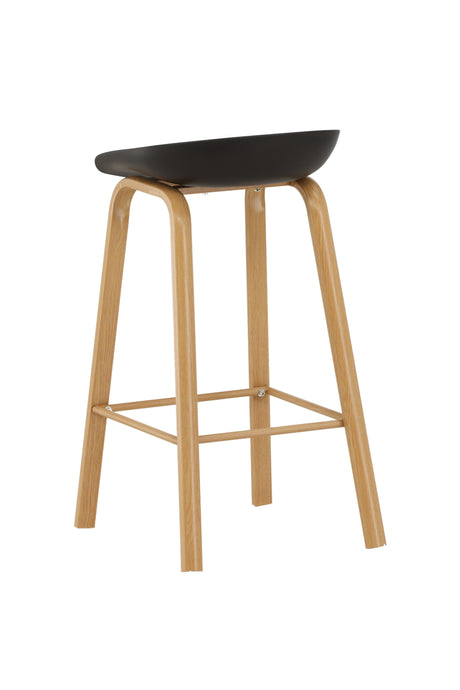 Decatur Barhocker - schwarz/Stahl - Barhocker - ALVAHOME