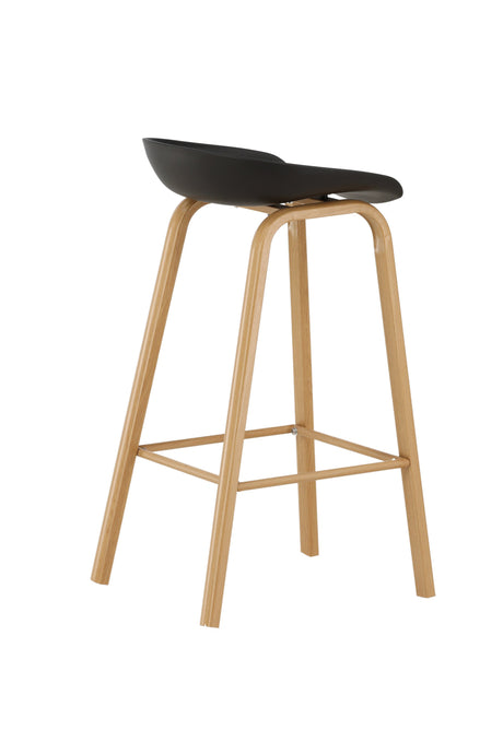 Decatur Barhocker - schwarz/Stahl - Barhocker - ALVAHOME