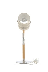 Dennis Tischlampe - beige/Polyester - Leinen - Tischlampen - ALVAHOME