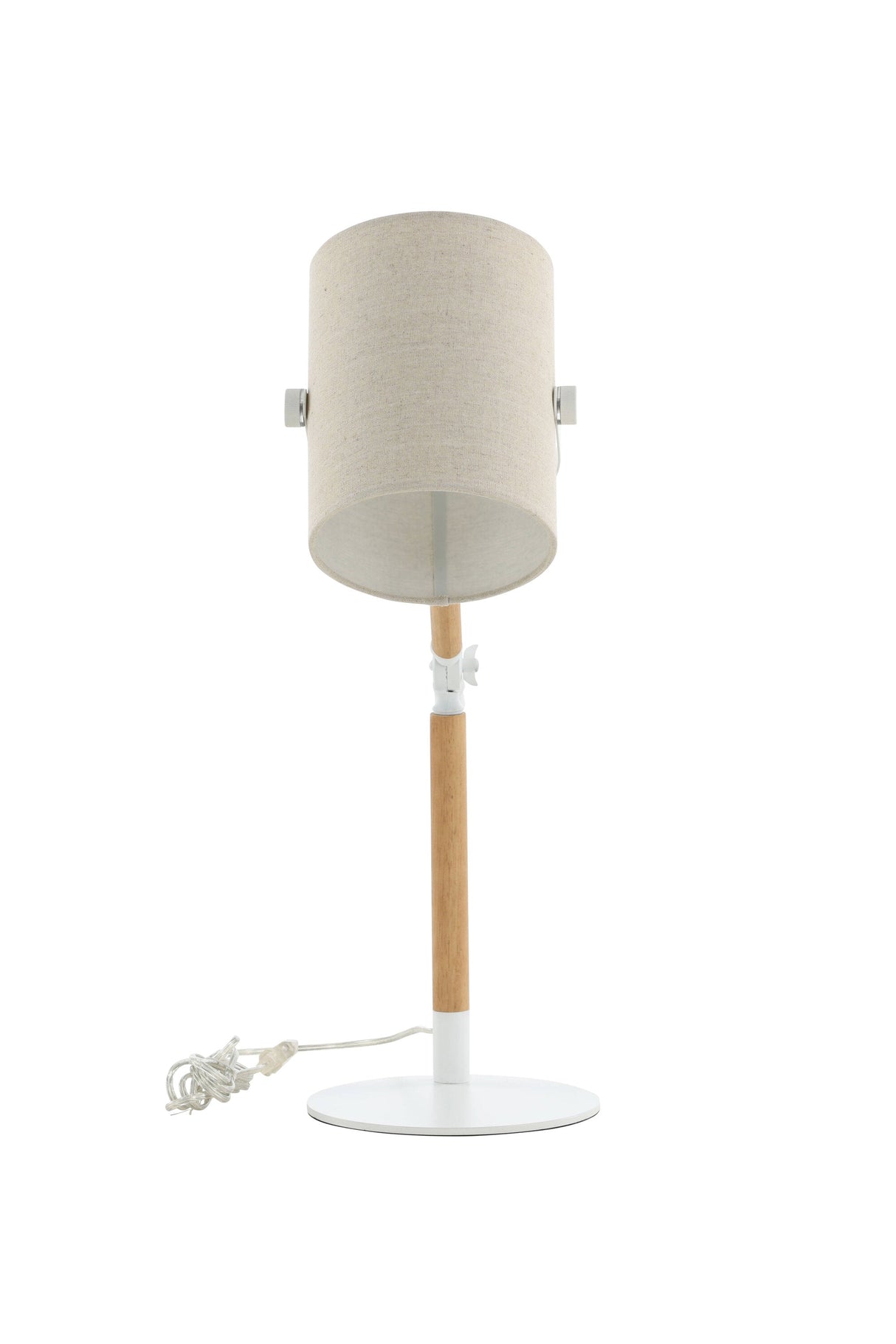Dennis Tischlampe - natur/Polyester - Leinen - Tischlampen - ALVAHOME