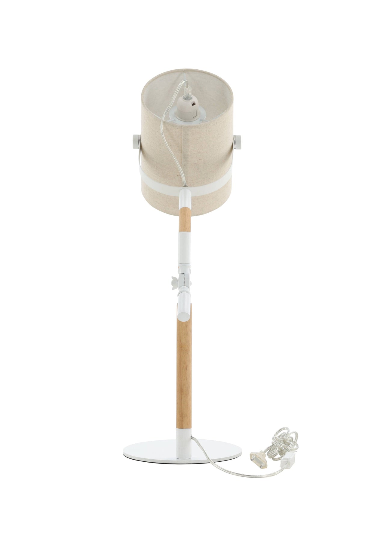 Dennis Tischlampe - natur/Polyester - Leinen - Tischlampen - ALVAHOME