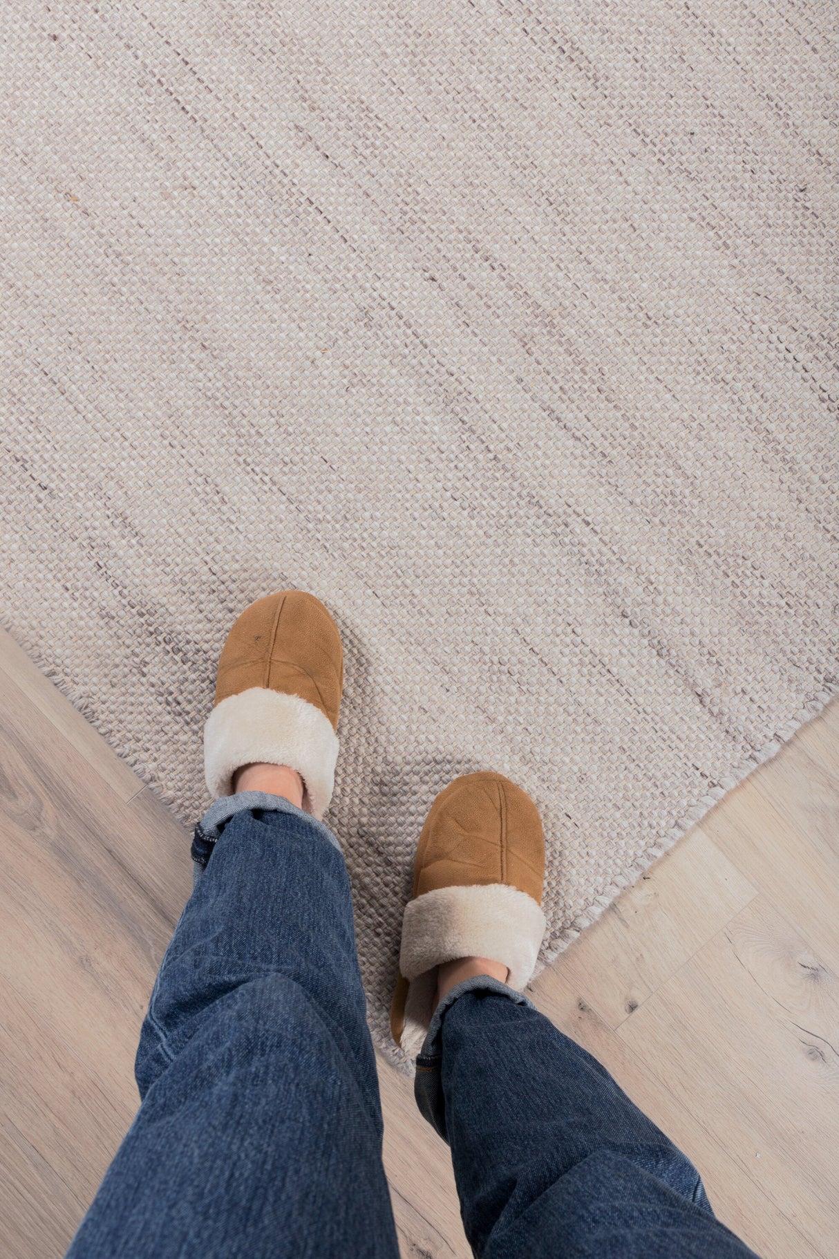 Devi Wohnzimmerteppich - beige/Polyester - Wohnzimmerteppiche - ALVAHOME