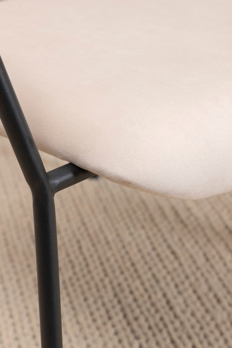 Duffy Sessel - beige/Polyester - Samt - Sessel - ALVAHOME