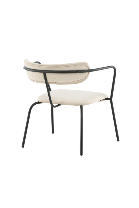 Duffy Sessel - beige/Polyester - Samt - Sessel - ALVAHOME
