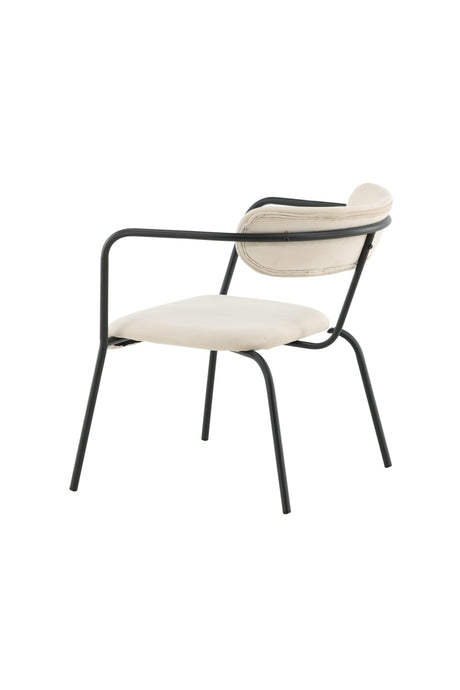 Duffy Sessel - beige/Polyester - Samt - Sessel - ALVAHOME