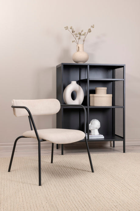 Duffy Sessel - beige/Polyester - Samt - Sessel - ALVAHOME