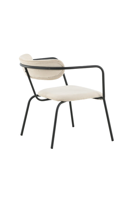 Duffy Sessel - beige/Polyester - Samt - Sessel - ALVAHOME